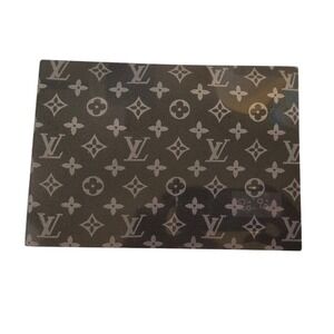 Louis Vuitton Monogram Wall Art Decor Black Grey LV Pattern Glossy Framed Print